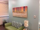 Island Time | Oil And Acrylic Painting in Paintings by Mark Bueno | Eating Recovery Center | Insight Behavioral Health Corporate Headquarters in Denver. Item made of wood with synthetic