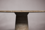 Round Marble Dining Table | Tables by HamamDecor LLC. Item composed of marble compatible with minimalism style