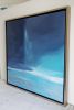 Ocean I - Framed Original Painting on Canvas, 24"x24" | Oil And Acrylic Painting in Paintings by 330art. Item made of canvas works with contemporary & country & farmhouse style