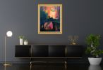 Fire Bridge | Paintings by Claire Szegvary. Item made of canvas compatible with minimalism and contemporary style