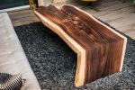 Waterfall Acacia Live Edge Coffee Table 27x63x18.5" | Tables by Lumberlust Designs | Woods & Whites in Phoenix. Item composed of wood compatible with eclectic & maximalism and rustic style
