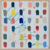 Color Wheels 1 & 2, 24"x24" | Oil And Acrylic Painting in Paintings by Bibby Gignilliat. Item made of synthetic
