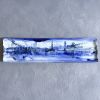 Ceramic Serving Platter L | Rectangular Plate | Blue White | Ceramic Plates by Hideyo. Item composed of ceramic in contemporary or japandi style