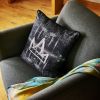 Graffiti White Crown | Cushion in Pillows by Crown Objet. Item made of fabric with fiber