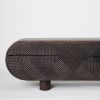 Ossian Carved Bench Table | Benches & Ottomans by Pfeifer Studio. Item composed of wood
