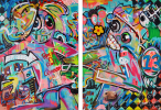 Lucky Number 13 | Mixed Media by Ramon Bruin. Item composed of canvas