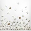 Butterfly Circle Wall Art | Wall Sculpture in Wall Hangings by Elizabeth Prince Ceramics. Item composed of ceramic in minimalism or country & farmhouse style