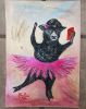 Baila la vida | Oil And Acrylic Painting in Paintings by Elena Parau. Item made of paper works with minimalism & contemporary style