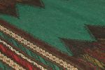 Vintage Afghan Kilim with Teal Open Field, from Rug & Kilim | Area Rug in Rugs by Rug and Kilim