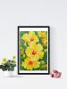 Yellow Hibiscus - Original Painting | Oil And Acrylic Painting in Paintings by Iryna Fedarava. Item composed of paper in contemporary or modern style