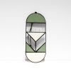 Oval Stained Glass Suncatcher | Glasswork in Wall Treatments by Studio Adeline. Item made of metal with glass works with boho & minimalism style