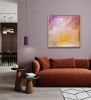 Sicilia - Abstract warm sunset sky painting | Oil And Acrylic Painting in Paintings by Jennifer Baker Fine Art. Item works with contemporary & coastal style