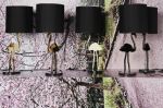 Crazy Flamingo Table Lamp | Lamps by Marie Burgos Design and Collection. Item composed of metal and marble