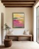 Strawberry Daiquiri | Oil And Acrylic Painting in Paintings by Victoria Primicias. Item made of wood with canvas works with minimalism & contemporary style