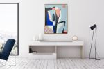 Red Heels | Oil And Acrylic Painting in Paintings by Amy Kim. Item composed of canvas and synthetic