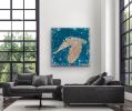 Sky Tiger- sold | Oil And Acrylic Painting in Paintings by L Rowland Contemporary Art. Item made of wood with synthetic