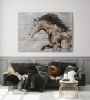 Natural Rustic Horse Oil Painting on Canvas | Oil And Acrylic Painting in Paintings by Irena Orlov. Item made of canvas