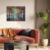 Golden Forest Trail | Original Acrylic Painting | Oil And Acrylic Painting in Paintings by DaggArt. Item composed of canvas compatible with traditional style