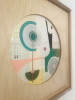 Modern abstract collage with dynamic motion | Paintings by Matt Summers Studio. Item composed of birch wood and paper in mid century modern or contemporary style