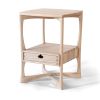 Ash Roke Side Table, Modern Nightstand with one Drawer | Tables by Arid. Item composed of wood compatible with minimalism and contemporary style