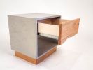 The Base Blossom | Nightstand in Storage by Curly Woods. Item composed of oak wood & concrete compatible with industrial style