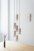 Lamp/One Marble 6-Light Chandelier | Chandeliers by Formaminima. Item made of brass with marble