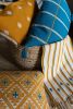 Izamna Stripe Handwoven Table Runner (YELLOW) | Linens & Bedding by Routes Interiors. Item composed of cotton in boho or eclectic & maximalism style