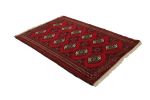Red Tribal 3' x 5' Turkoman Ghoochan Persian Rug | Small Rug in Rugs by Magic Rugs. Item composed of cotton