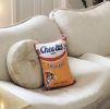 velvet ORANGE CRUSH CHEETOS pillow | Pillows by Mommani Threads. Item made of cotton compatible with contemporary style
