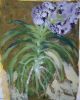 Vintage Orchid | Oil And Acrylic Painting in Paintings by HEIDY GONZALEZ - GONZALEZ ART DESIGN. Item in contemporary or art deco style