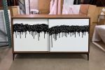 Finage — Walnut Art Credenza, In Stock in Florida | Sideboard in Storage by Morgan Clayhall. Item composed of walnut and steel in minimalism or contemporary style