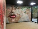 Urban Funk Game Room mural | Murals by Dan Terry | Centaur Technology Inc in Austin. Item made of synthetic