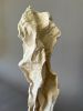 Velo Antico (Ancient Veil) - Small Plaster Sculpture | Sculptures by Lutz Hornischer - Sculptures in Wood & Plaster. Item composed of walnut & ceramic compatible with contemporary and industrial style