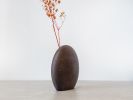 Kva Modern Wooden Vase Mini - Koyu Kayın | Vases & Vessels by Foia. Item composed of wood compatible with boho and contemporary style
