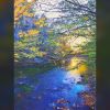Peaceful Waters Painting on Gallery Wrap Canvas | Mixed Media by Strokes by Red - Red (Linda Harrison). Item composed of canvas and synthetic