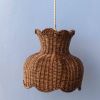 Anar Pendant Shade (Small Teak) | Pendants by Hastshilp. Item compatible with boho and minimalism style