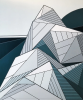 Mount Wilson | Murals by Allison Kunath | 160 Spear St in San Francisco. Item composed of synthetic