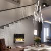 20 Hand-Blown Glass Pendants Glass Prism Shape Chandelier | Pendants by Galilee Lighting. Item composed of metal and glass in modern style
