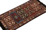 Rug & Kilim’s Tribal rug in Red, Brown and Blue geometric | Area Rug in Rugs by Rug and Kilim