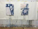 Table Stones | Oil And Acrylic Painting in Paintings by Caroline Wright. Item composed of canvas and paper