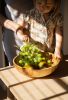 Hand-carved Large Ash Wood Bowl | Serving Bowl in Serveware by Creating Comfort Lab. Item composed of wood