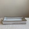 Serving Tray in Linen | Serveware by Keyes Pottery. Item composed of linen