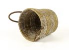 Natural Grass Handwoven Moonj Basket with Handles | Storage Basket in Storage by Amara