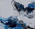 Mizu | Oil And Acrylic Painting in Paintings by NT Design / Nichole Thomas. Item composed of canvas and synthetic in art deco style