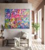 Lift Me, Fly Me 48" x 60" Floral Abstract Oil Painting | Oil And Acrylic Painting in Paintings by Dorothy Fagan Fine Arts. Item made of canvas compatible with contemporary and eclectic & maximalism style