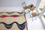 Yvonne Domenge - Jabin - Sculpture master's exploration of 3D in 2D | Area Rug in Rugs by Odabashian (official). Item composed of fiber