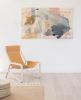 'pink lemonade', 36" x 60" | Oil And Acrylic Painting in Paintings by maja dlugolecki. Item composed of canvas and synthetic