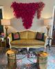 The Bougainvilleas | Tapestry in Wall Hangings by Cristina Ayala. Item composed of wool and fiber