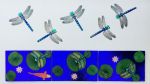 Fused Glass Dragonfly Mural | Wall Sculpture in Wall Hangings by Mark Ditzler Glass Studio, LLC | Lucile Packard Children's Hospital Stanford- Oncology in Palo Alto. Item made of glass