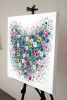 Blossoming Whirlwind — Original Textured Heart Painting | Oil And Acrylic Painting in Paintings by DaggArt. Item made of canvas works with contemporary style